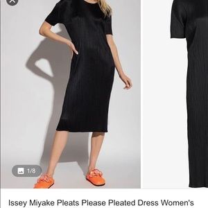 Issey Miyake pleats please black dress